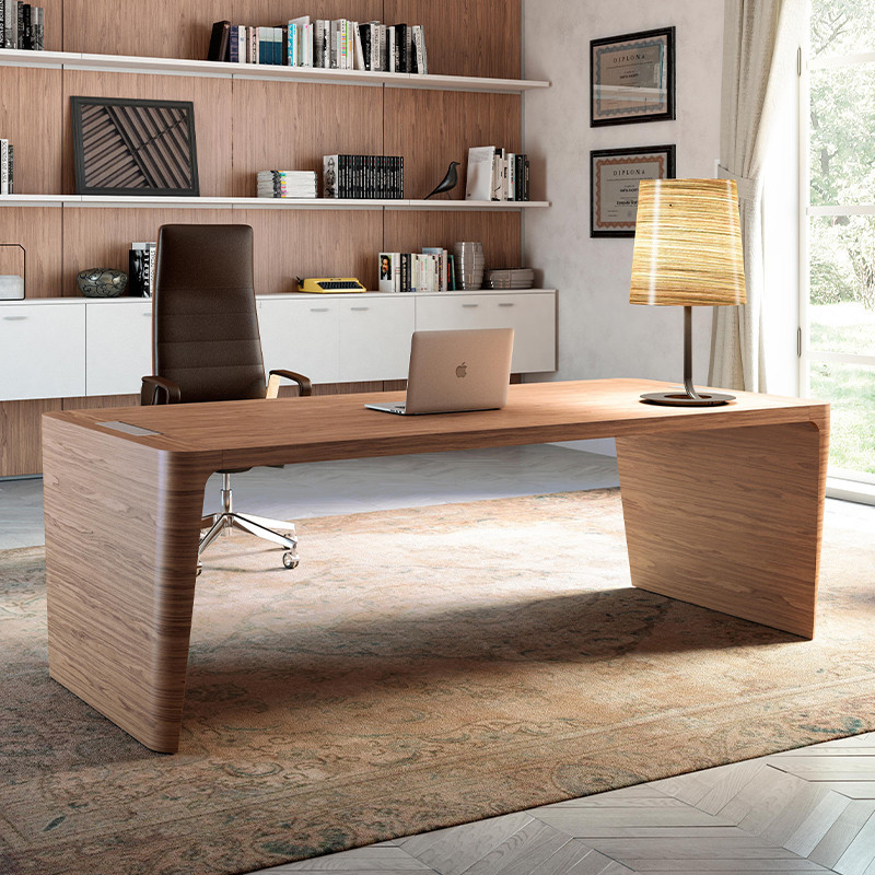 Wood Veneer Rectangular Desk